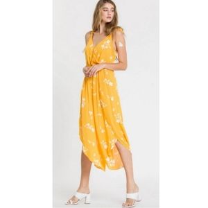 Free The Roses Joyce Yellow Floral Print Jumpsuit